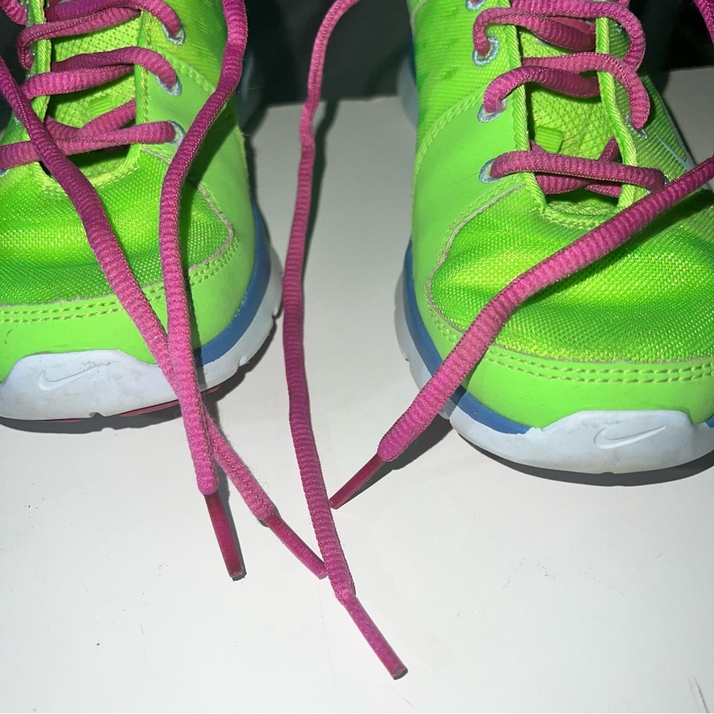 Nike Flex Trainer Neon Green - Size 7 - Picture 6 of 10